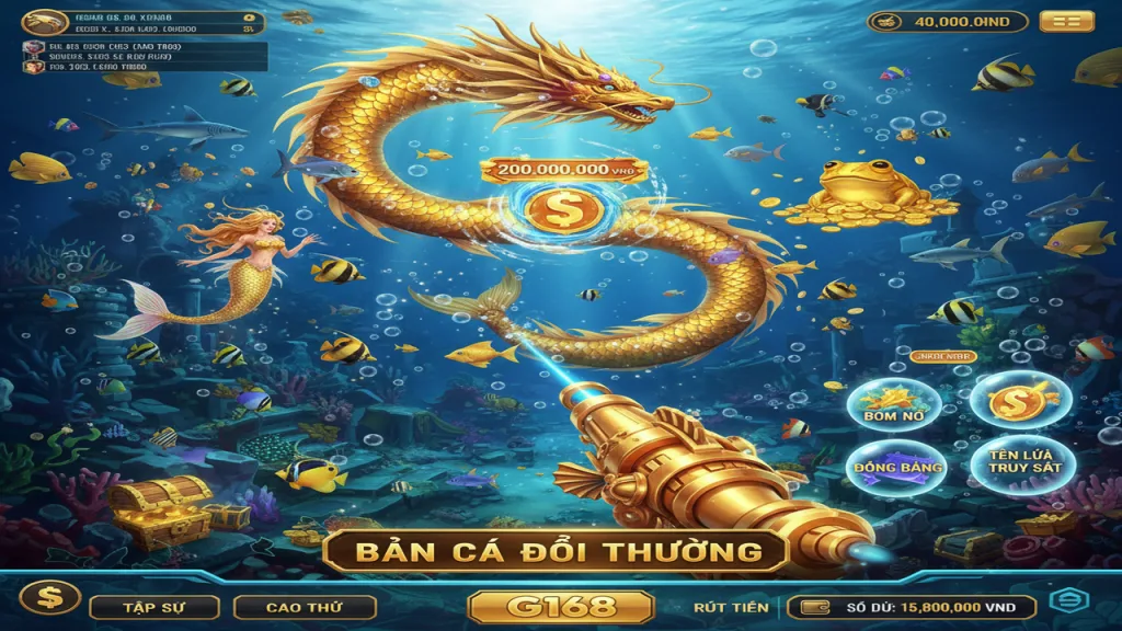 Bắn cá ăn tiền thật G168