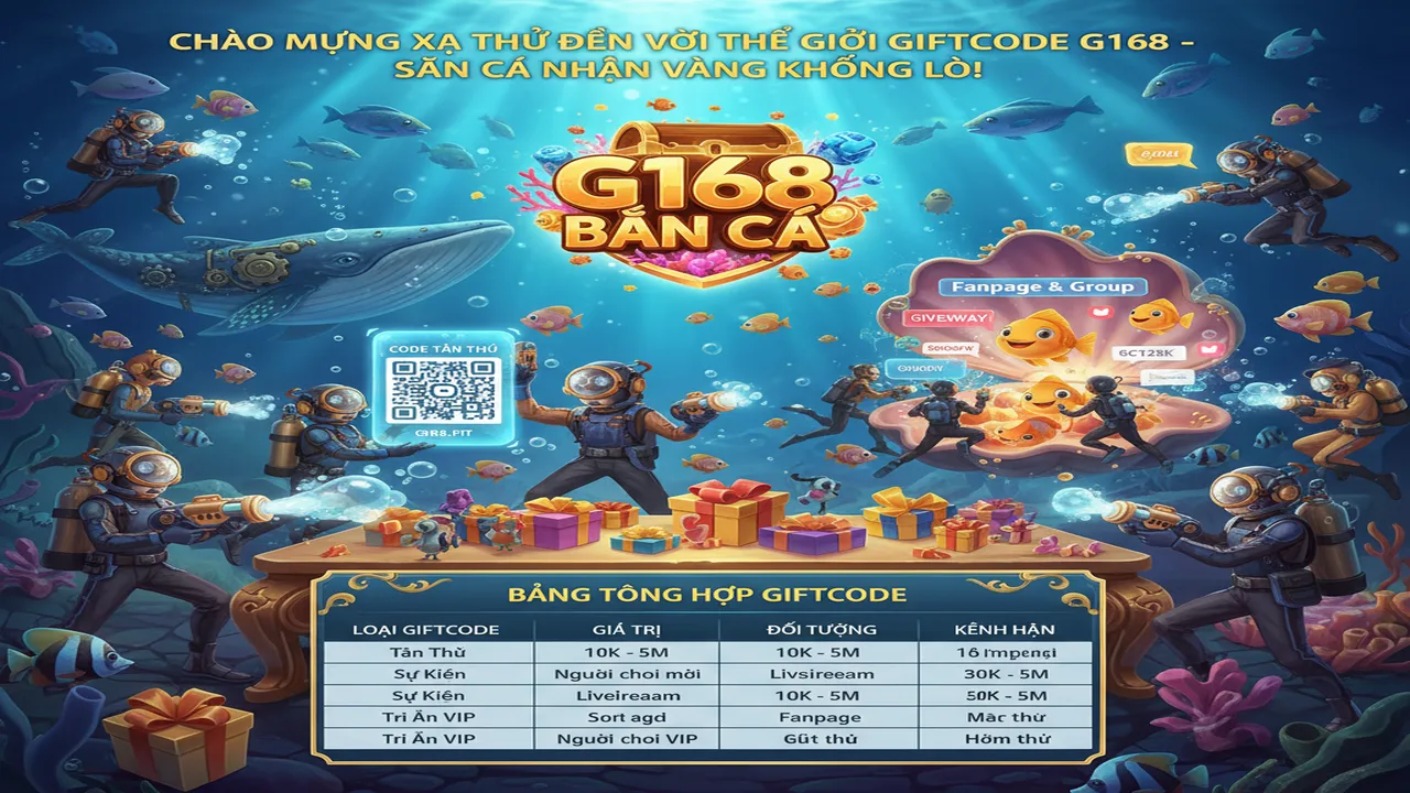 Nhận Giftcode Bắn Cá G168