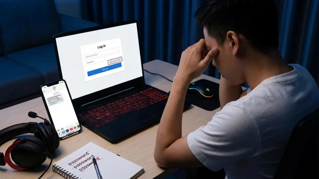 Cách lấy lại mật khẩu G168