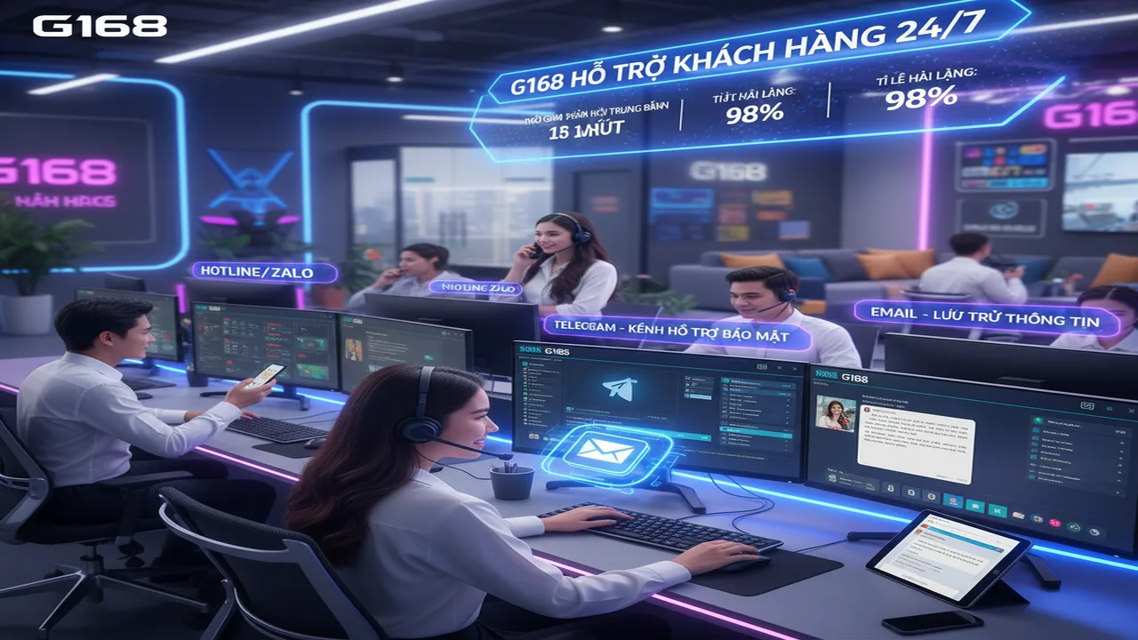 Liên hệ hỗ trợ 24/7 G168