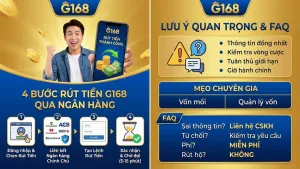 Hướng Dẫn Rút Tiền G168 Về Ngân Hàng Nhanh Gọn Và An Toàn